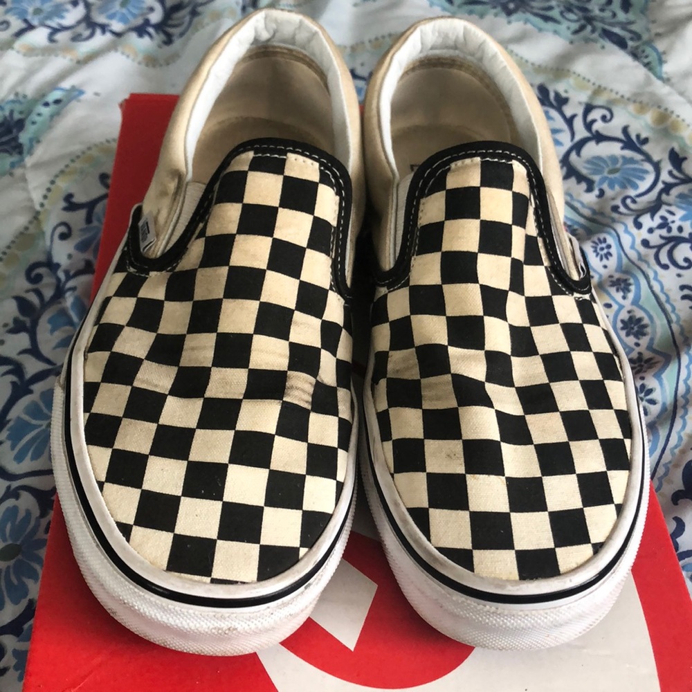 Women checkered Vans